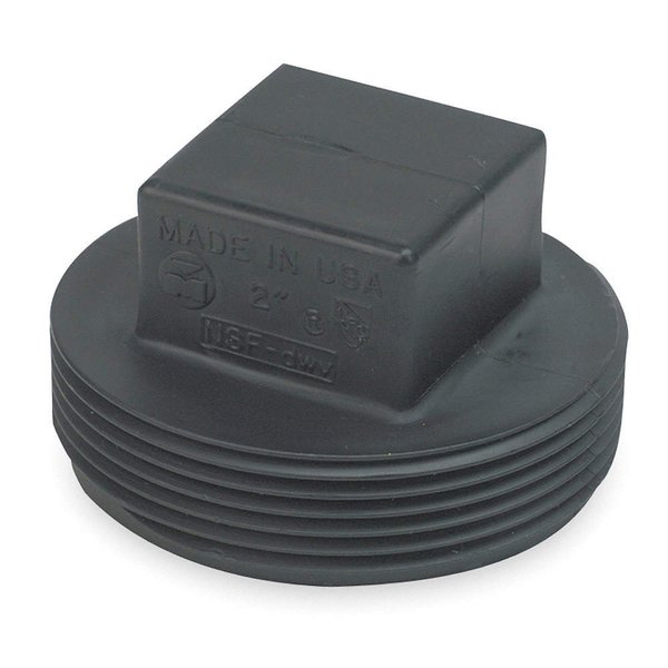 American Imaginations 4 in. x 4 in. ABS Threaded Cleanout Plug AI-35494